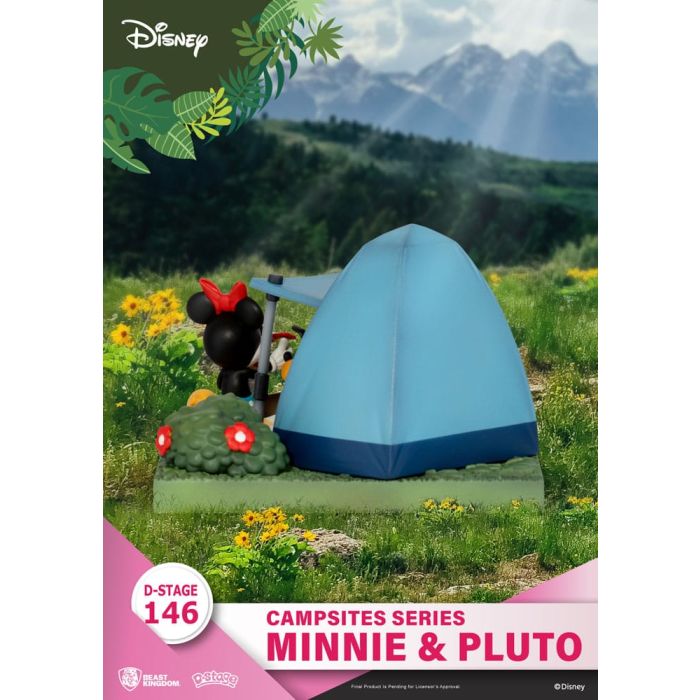 Disney D-Stage Campsite Series PVC Diorama Mini & Pluto 10 cm
