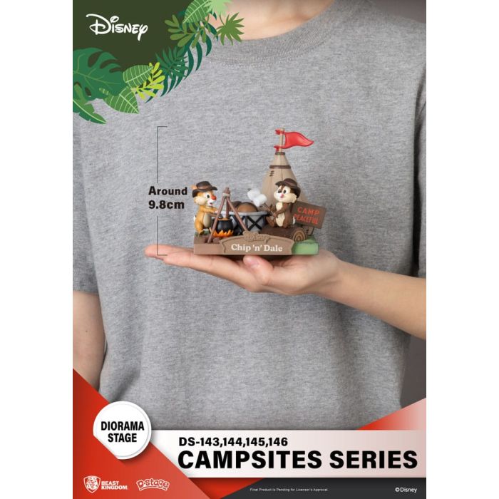 Disney D-Stage Campsite Series PVC Diorama Mini & Pluto 10 cm