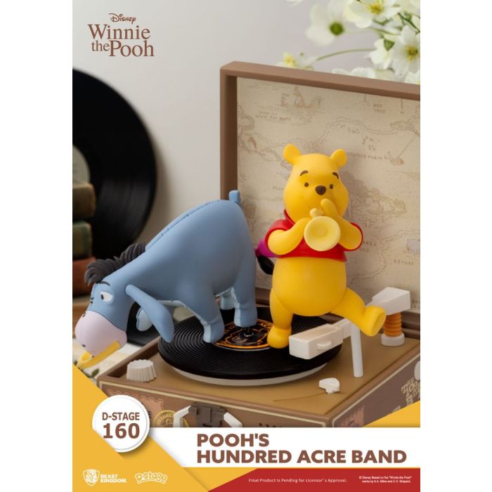 Winnie the Pooh Record Player Series PVC figure Pooh's Hundred Acre Band 12 cm