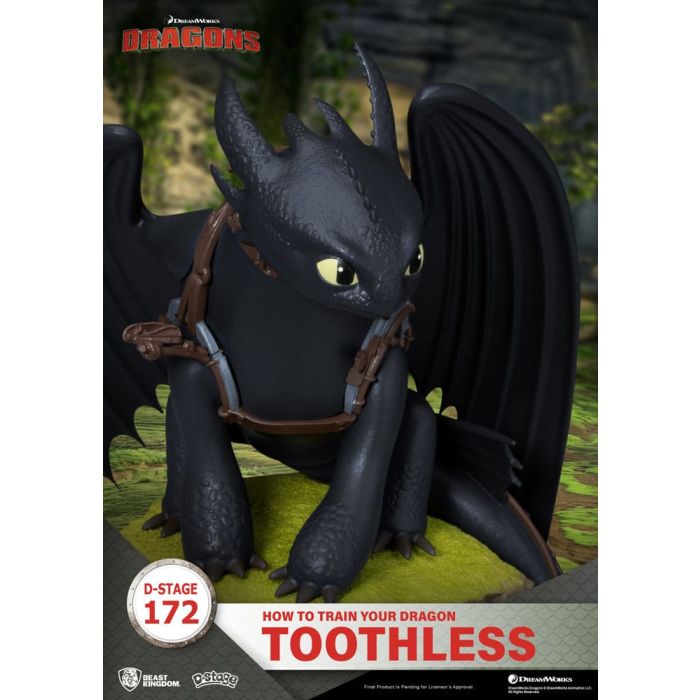 How To Train Your Dragon D-Stage PVC Diorama toothless Statue 14 cm
