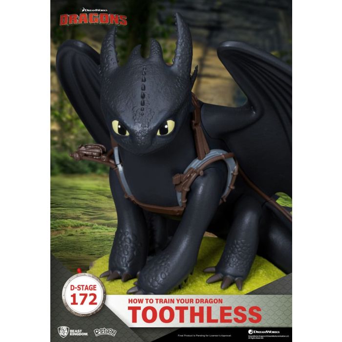 How To Train Your Dragon D-Stage PVC Diorama toothless Statue 14 cm