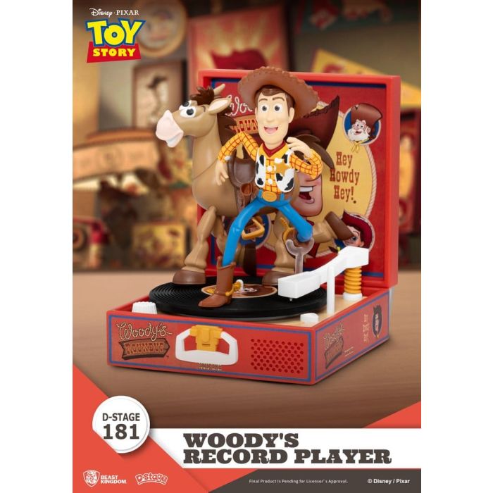 Toy Story Record Player Series PVC figure Woody's Record Player 13 cm