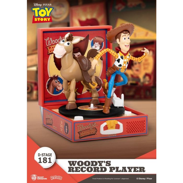 Toy Story Record Player Series PVC figure Woody's Record Player 13 cm