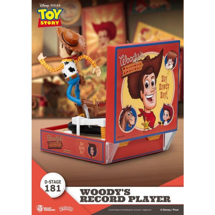 Toy Story Record Player Series PVC figure Woody's Record Player 13 cm