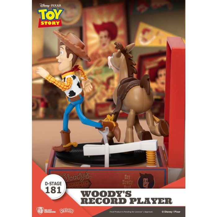 Toy Story Record Player Series PVC figure Woody's Record Player 13 cm