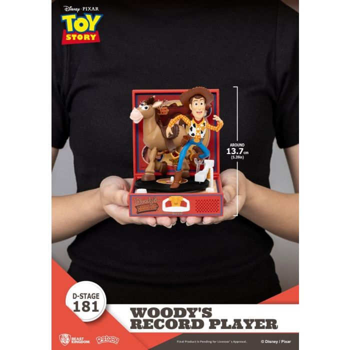 Toy Story Record Player Series PVC figure Woody's Record Player 13 cm