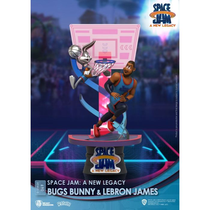 Space Jam: A New Legacy D-Stage PVC Diorama Bugs Bunny & Lebron James New Version 15 cm