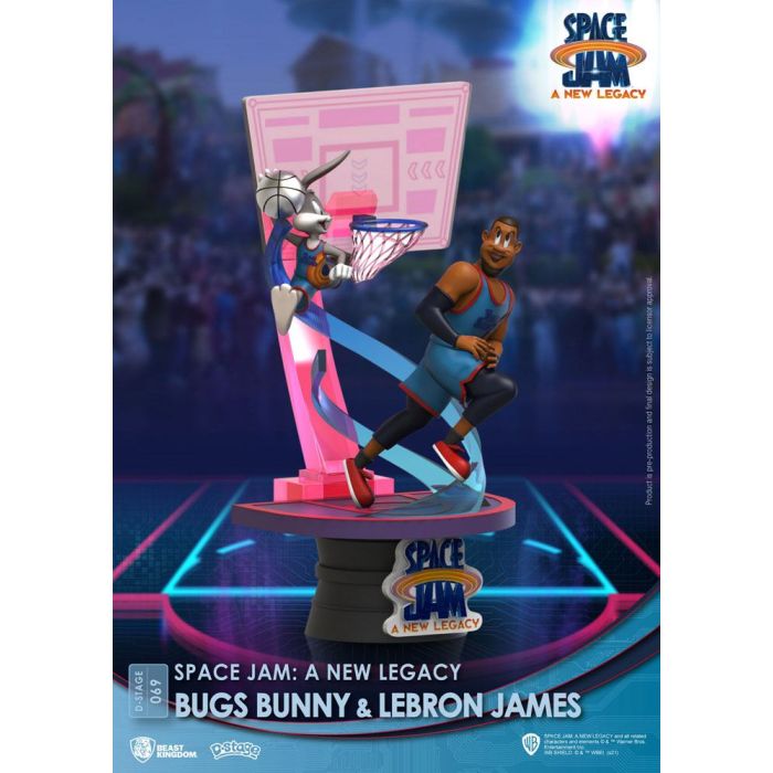 Space Jam: A New Legacy D-Stage PVC Diorama Bugs Bunny & Lebron James New Version 15 cm