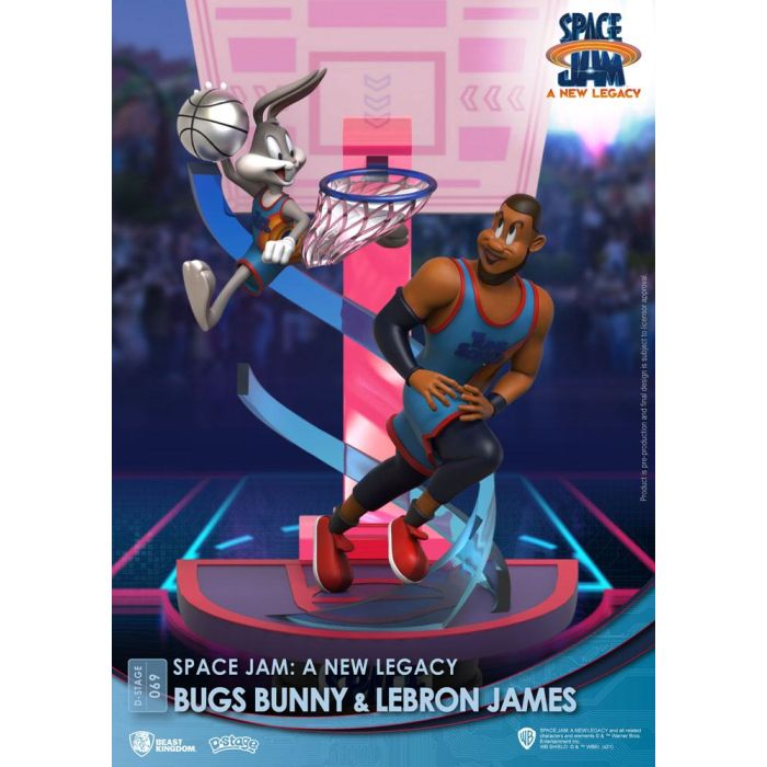 Space Jam: A New Legacy D-Stage PVC Diorama Bugs Bunny & Lebron James New Version 15 cm