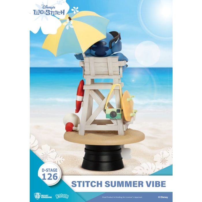 Disney D-Stage PVC Diorama Stitch Summer Vibe 16 cm