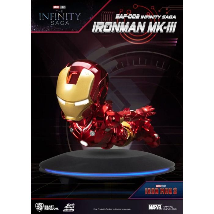 Iron Man 3 Egg Attack Floating Model Iron Man Mark III 16 cm