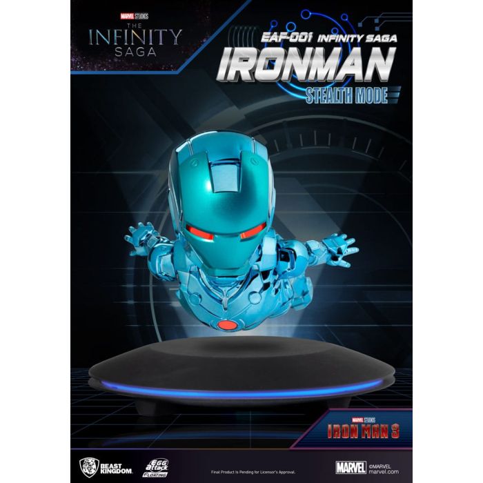 Marvel Egg Attack Floating Figure The Infinity Saga Ironman Stealth Mode 16 cm