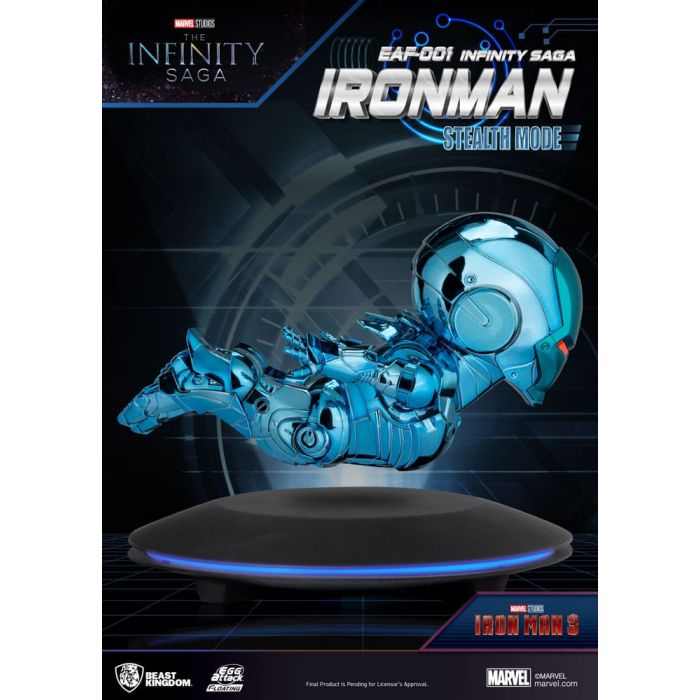 Marvel Egg Attack Floating Figure The Infinity Saga Ironman Stealth Mode 16 cm