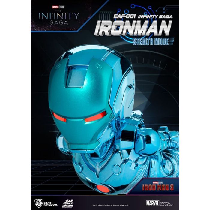 Marvel Egg Attack Floating Figure The Infinity Saga Ironman Stealth Mode 16 cm