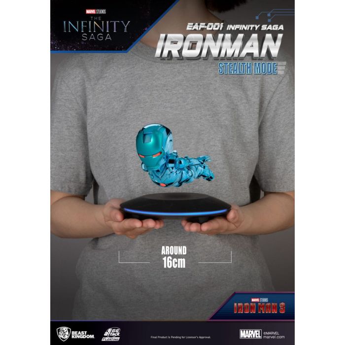 Marvel Egg Attack Floating Figure The Infinity Saga Ironman Stealth Mode 16 cm