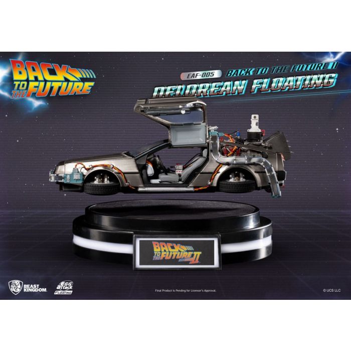 Back to the Future Egg Attack Floating Statue Back to the Future II DeLorean Standard Version 20 cm