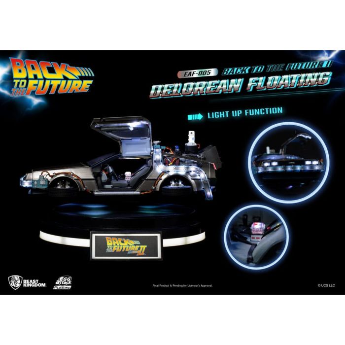 Back to the Future Egg Attack Floating Statue Back to the Future II DeLorean Standard Version 20 cm