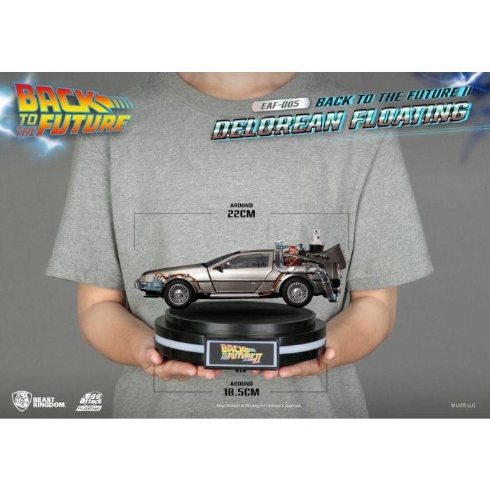 Back to the Future Egg Attack Floating Statue Back to the Future II DeLorean Standard Version 20 cm