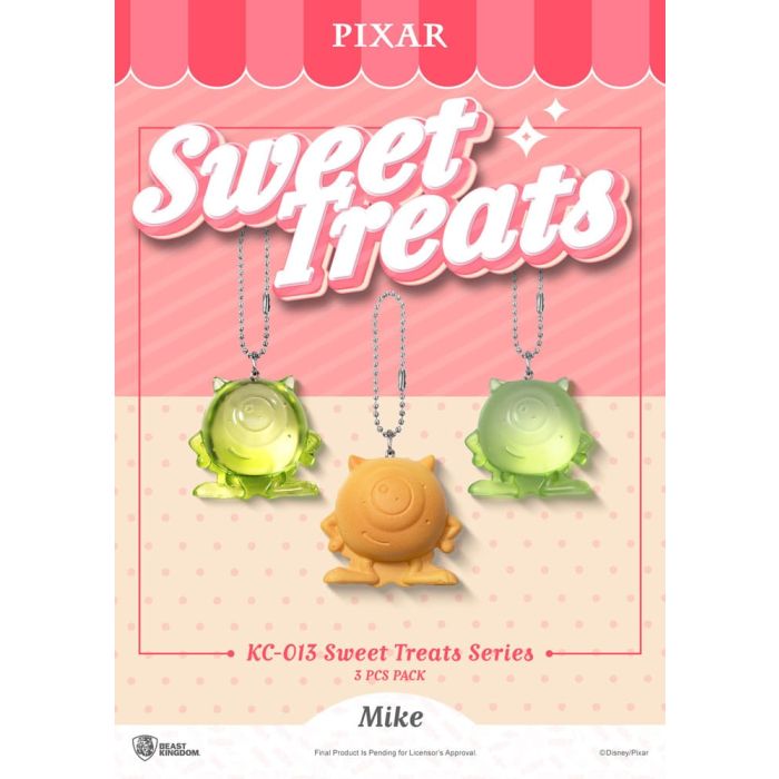 Pixar Sweet Treats Series Keychains 3-Pack 4 cm