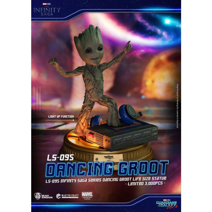 Guardians of the Galaxy 2 Life-Size Statue Dancing Groot heo EU Exclusive 32 cm