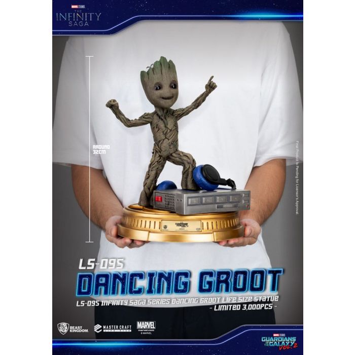 Guardians of the Galaxy 2 Life-Size Statue Dancing Groot heo EU Exclusive 32 cm