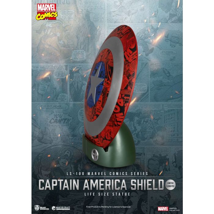 Marvel Comics PVC Captain America Shield Life Size Statue 64 cm
