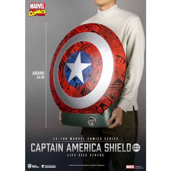 Marvel Comics PVC Captain America Shield Life Size Statue 64 cm