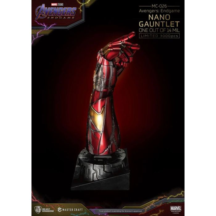 Avengers Endgame Master Craft Statue Nano Gauntlet 1/14000605 47 cm