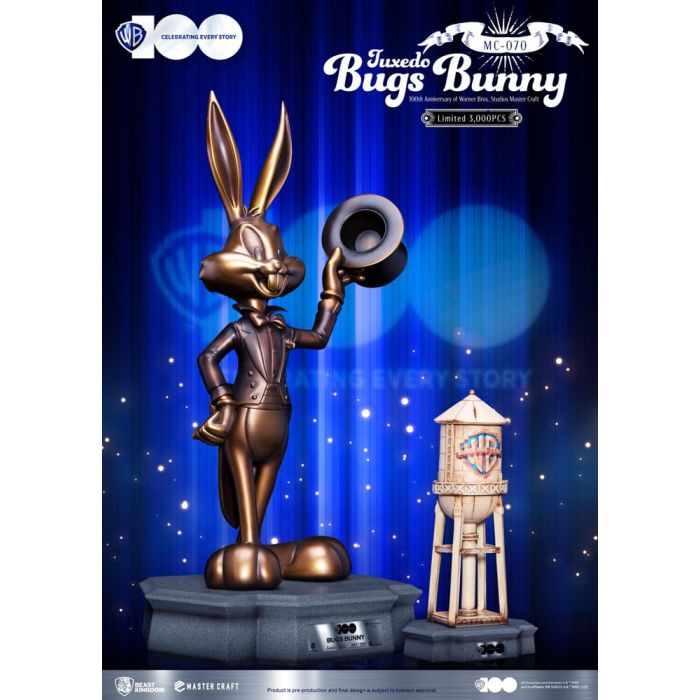 Looney Tunes 100th anniversary of Warner Bros. Studios Master Craft Statue Bugs Bunny 46 cm