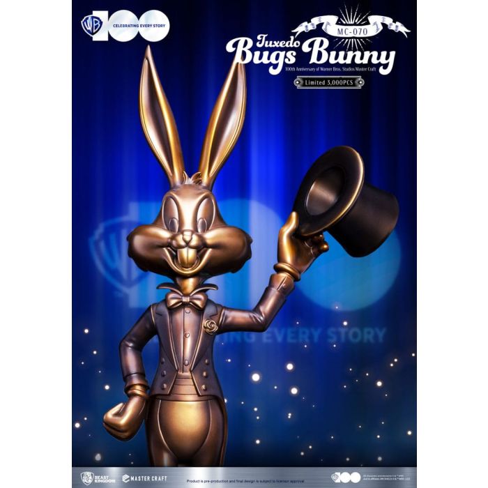 Looney Tunes 100th anniversary of Warner Bros. Studios Master Craft Statue Bugs Bunny 46 cm