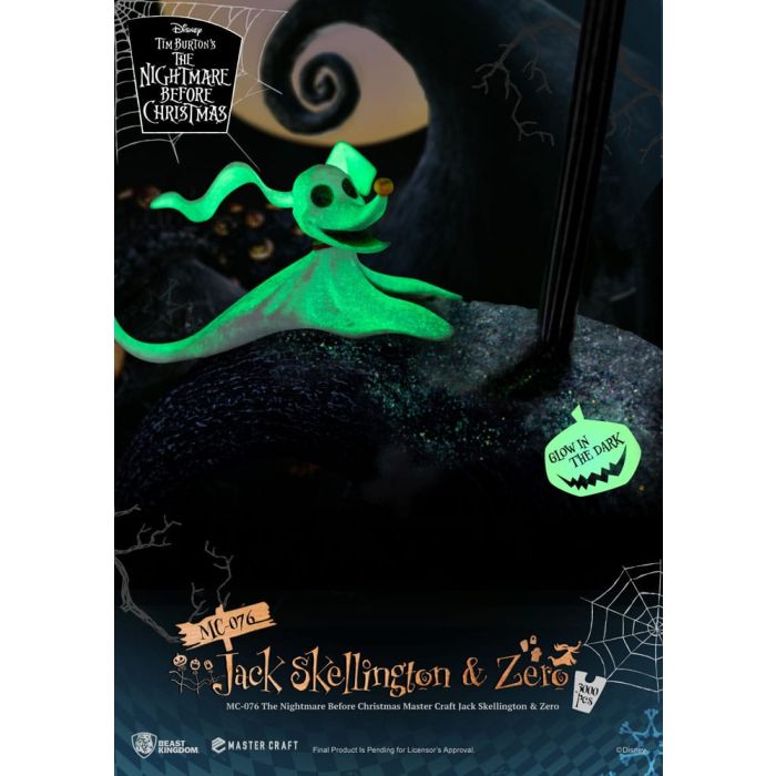 Nightmare before Christmas Master Craft Statue Jack Skellington & Zero 39 cm