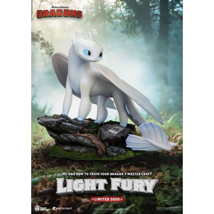 How To Train Your Dragon 3 Master Craft Statue Light Fury 29 cm