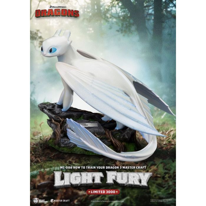 How To Train Your Dragon 3 Master Craft Statue Light Fury 29 cm