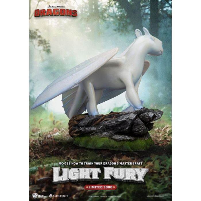 How To Train Your Dragon 3 Master Craft Statue Light Fury 29 cm