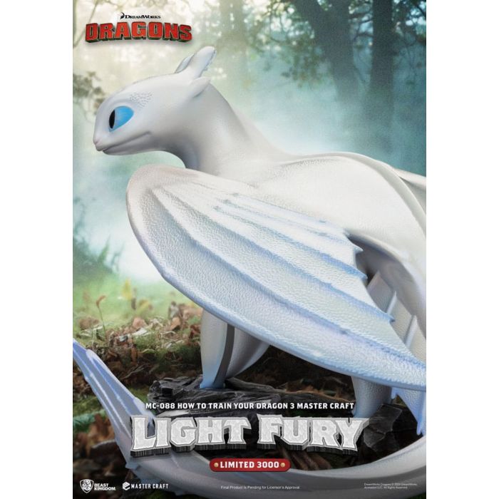 How To Train Your Dragon 3 Master Craft Statue Light Fury 29 cm