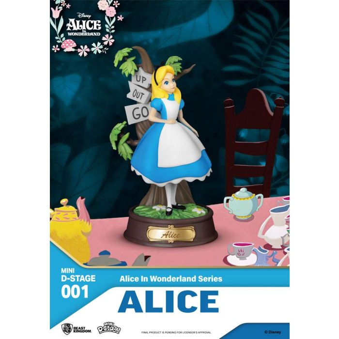 Alice in Wonderland Mini Diorama Stage Statues 6-pack 10 cm