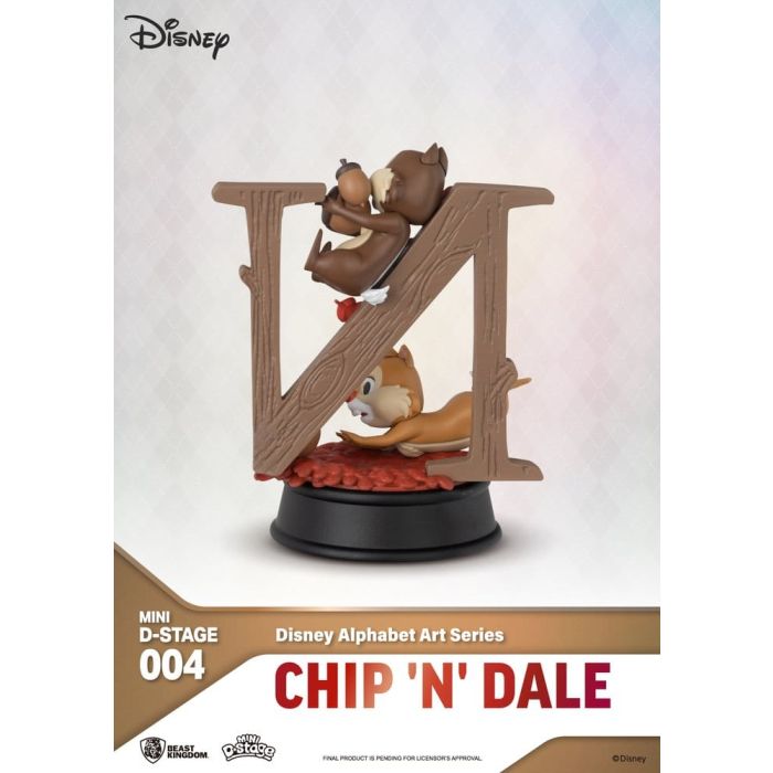 Disney Mini Diorama Stage Statues 6-pack Alphabet Art 10 cm