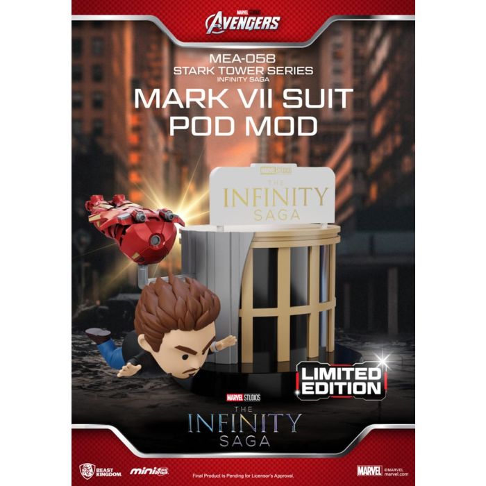 Marvel Mini Egg Attack Figures The Infinity Saga Stark Tower series Loki 12 cm