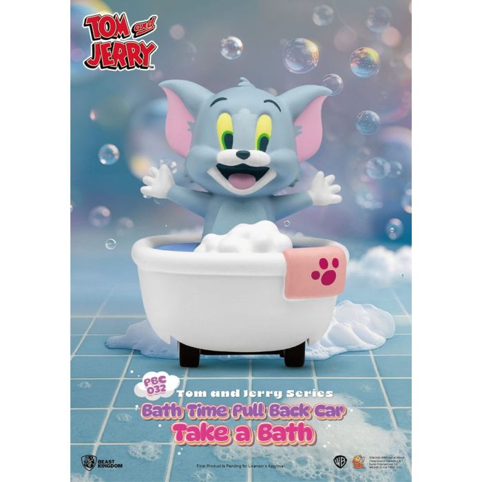 Tom & Jerry Pull Back Cars Bath Time Blind Box 6-Pack 