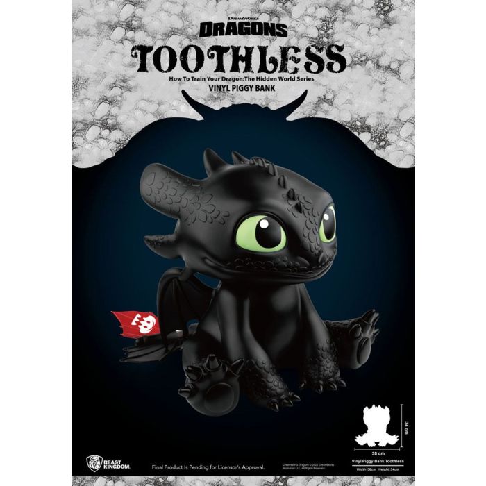 How To Train Your Dragon Piggy Vinyl Bank Toothless 30 cm