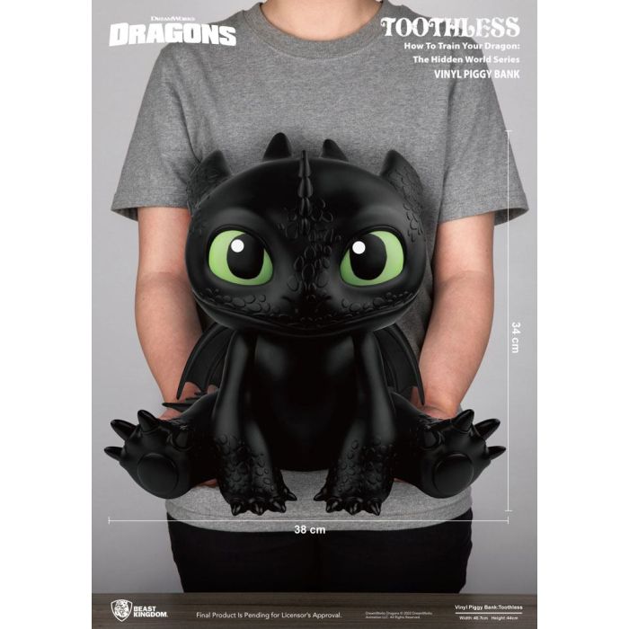 How To Train Your Dragon Piggy Vinyl Bank Toothless 30 cm