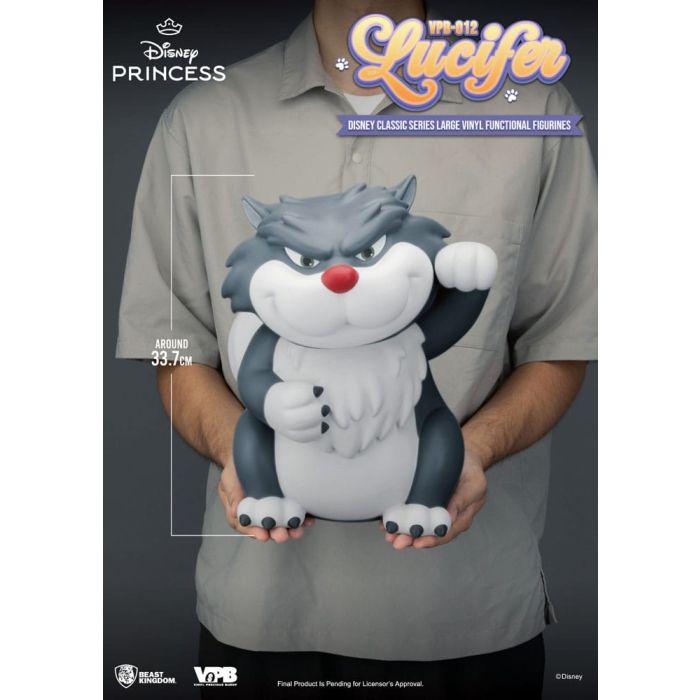 Cinderella Piggy Vinyl Bank Lucifer 33 cm 