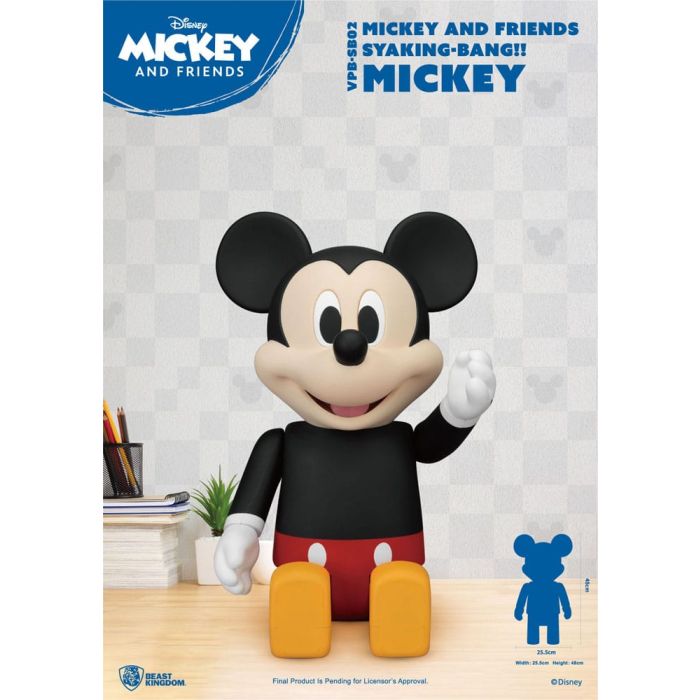 Disney Syaing Bang Vinyl Bank Mickey and Friends Mickey 48 cm