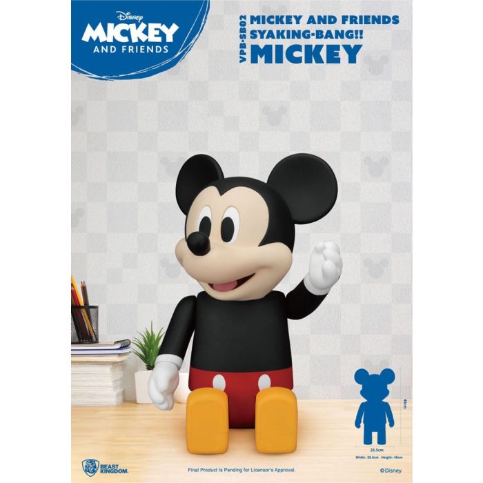 Disney Syaing Bang Vinyl Bank Mickey and Friends Mickey 48 cm