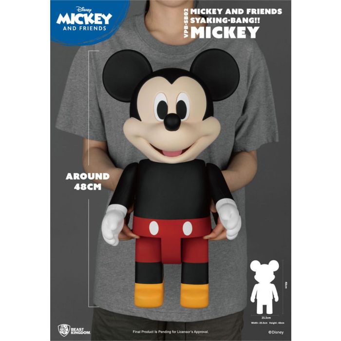 Disney Syaing Bang Vinyl Bank Mickey and Friends Mickey 48 cm