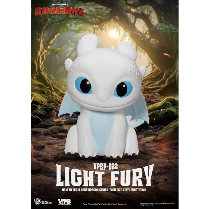 How To Train Your Dragon Piggy Vinyl Bank Light Fury 12 cm