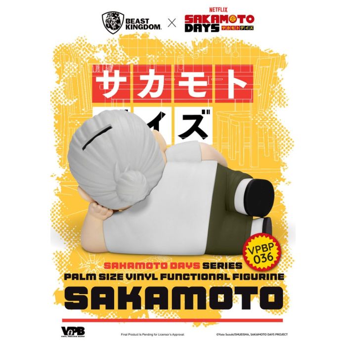 Sakamoto Days Piggy Vinyl Bank Taro Sakamoto 14 cm