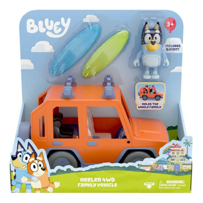 Bluey Action Figure with Vehicle Bluey Family Cruiser 