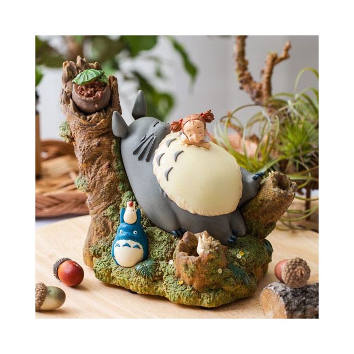 My Neighbor Totoro Music Box Mei taking a nap 14 cm