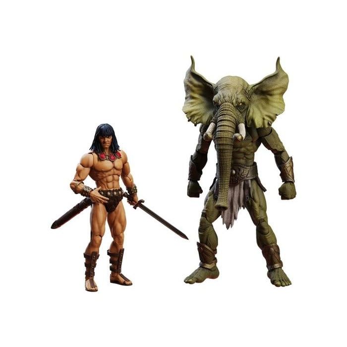 Conan the Barbarian Epic H.A.C.K.S. Action Figures The Tower of the Elephant Set: Young Conan and Yag Kosha